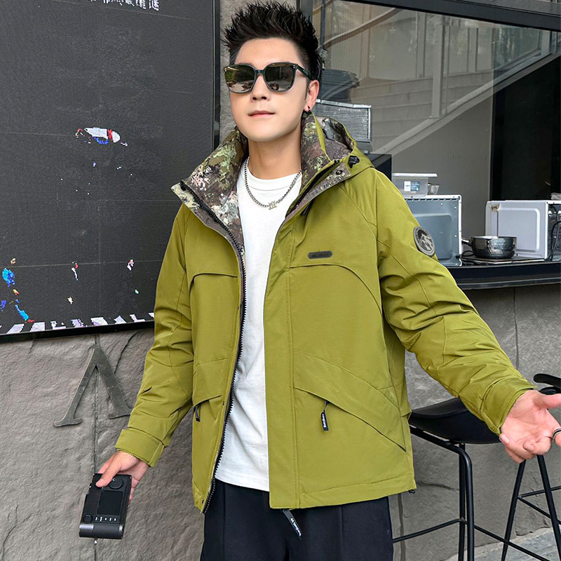 80122 冬季保暖锁温修身男士时尚潮流休闲潮流帅气断码防寒外套