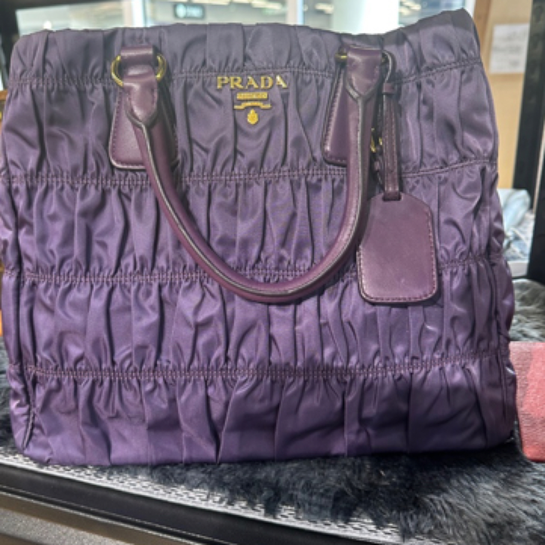 95新 Prada/普拉达 95新 普拉达尼龙单肩斜挎手提包