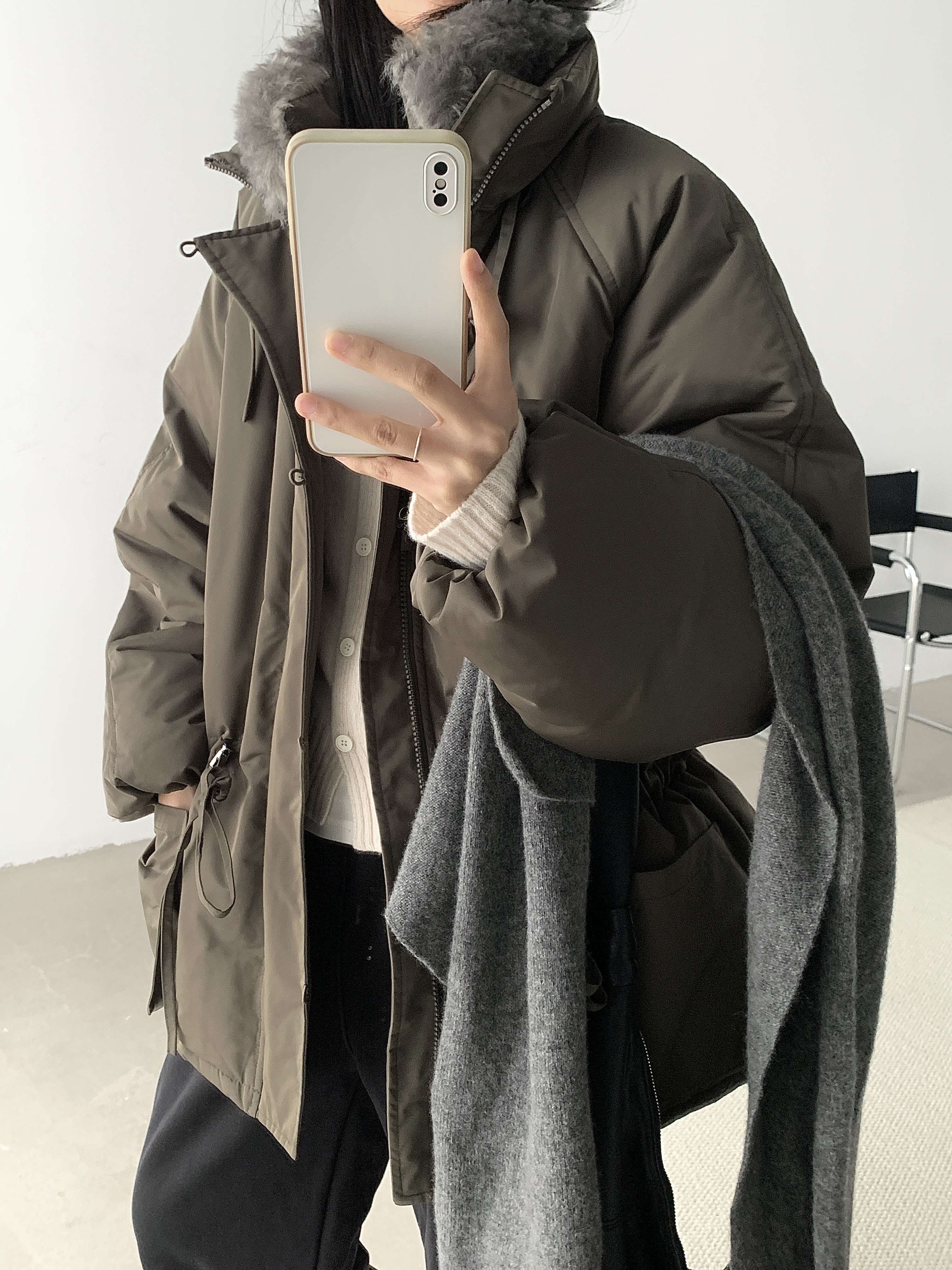 FUJIA STYLE新款韩版简约纯色百搭时尚羽绒服Y2523