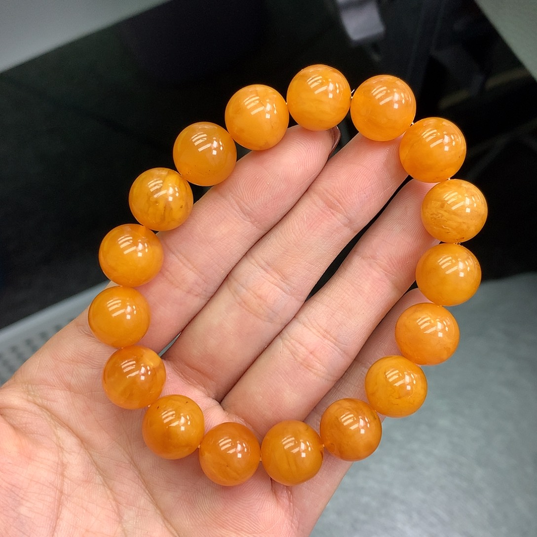 琥珀未镶嵌珠宝奇石12mm➕