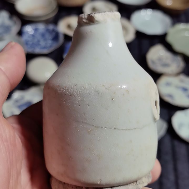 瓷片青花影青杯垫标夲