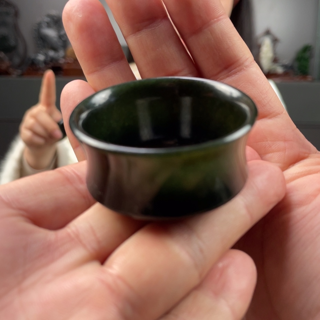 未镶嵌和田玉摆件和田玉茶杯未镶嵌