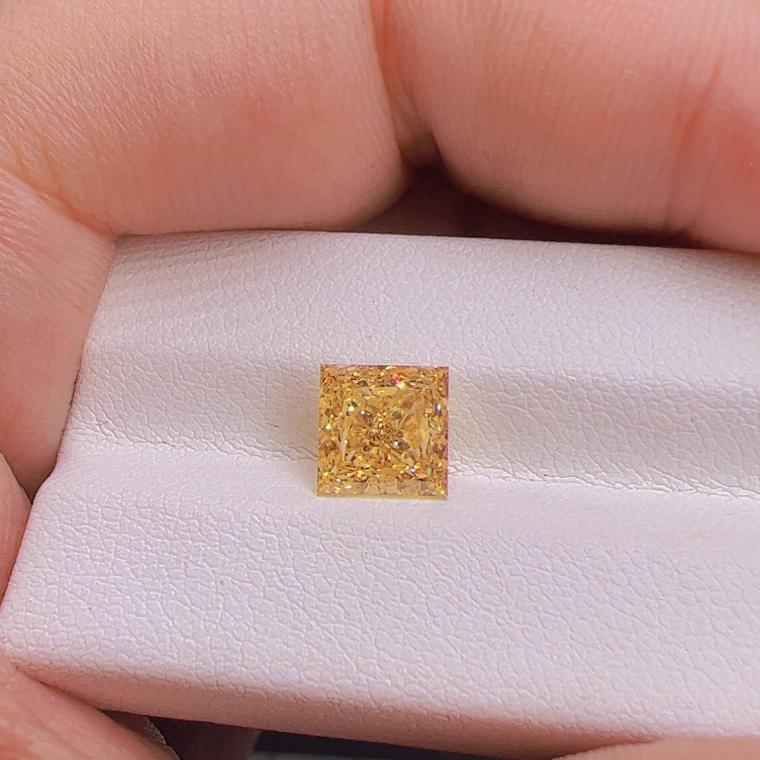 合成钻石裸石黄钻