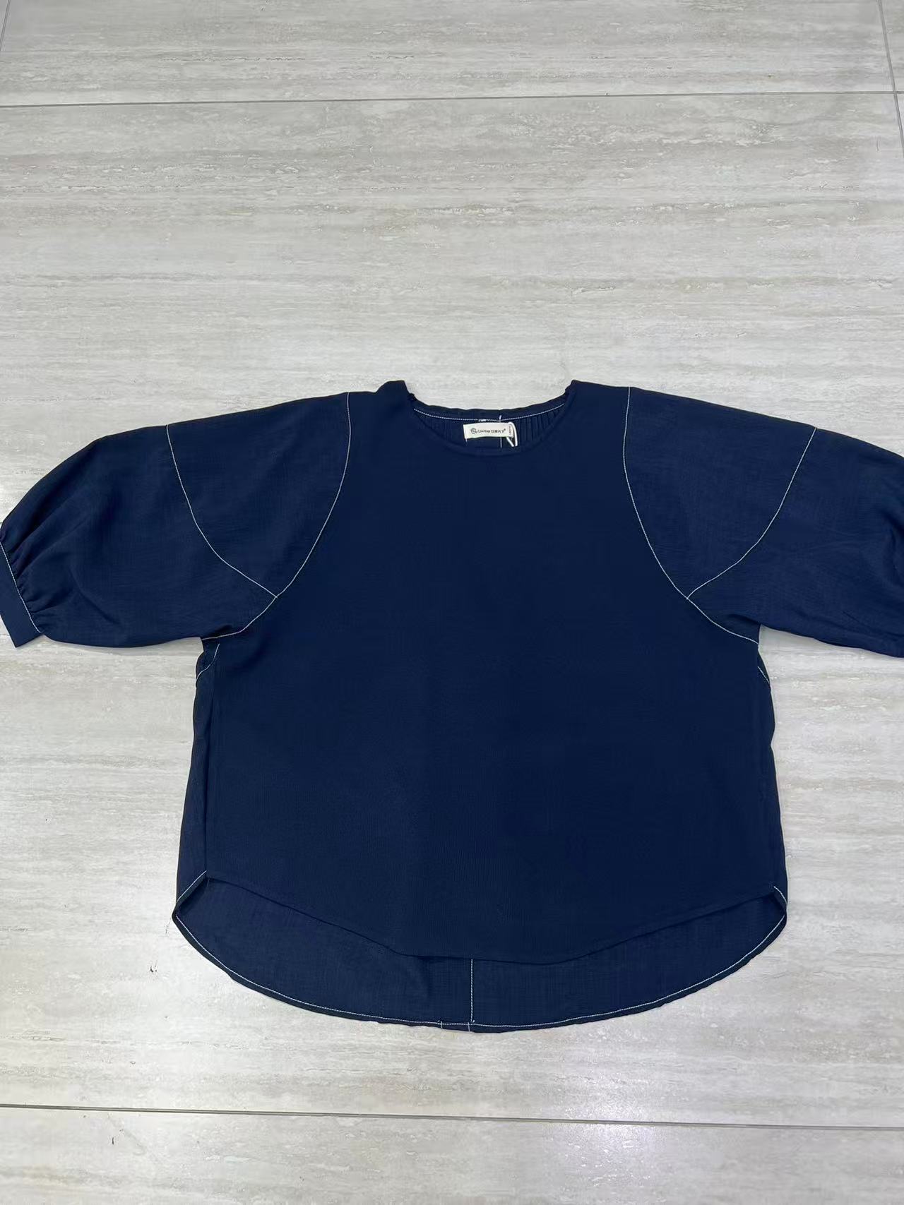 秋季新款女士圆领上衣1185