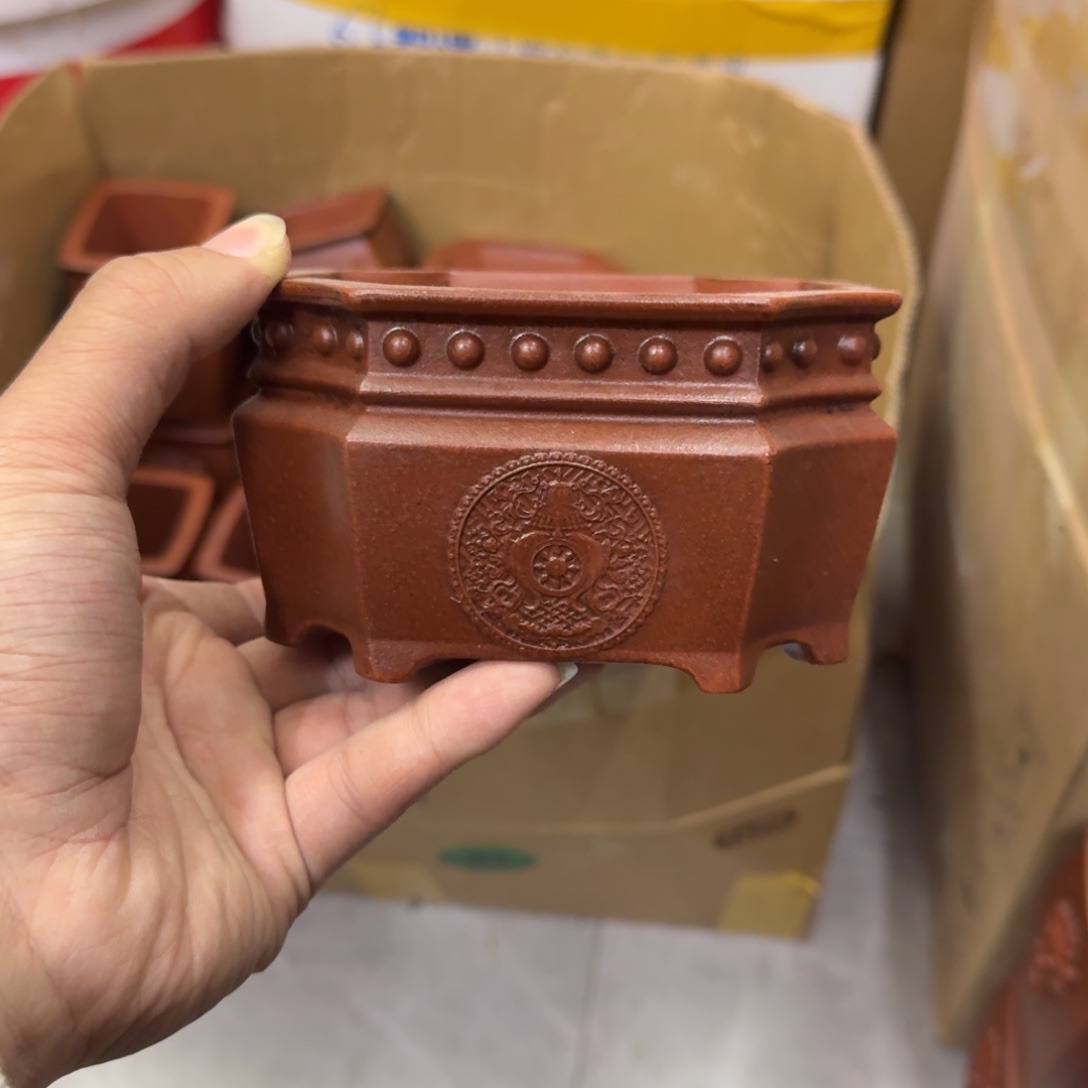 紫砂花盆宜兴紫砂正品10.5x6