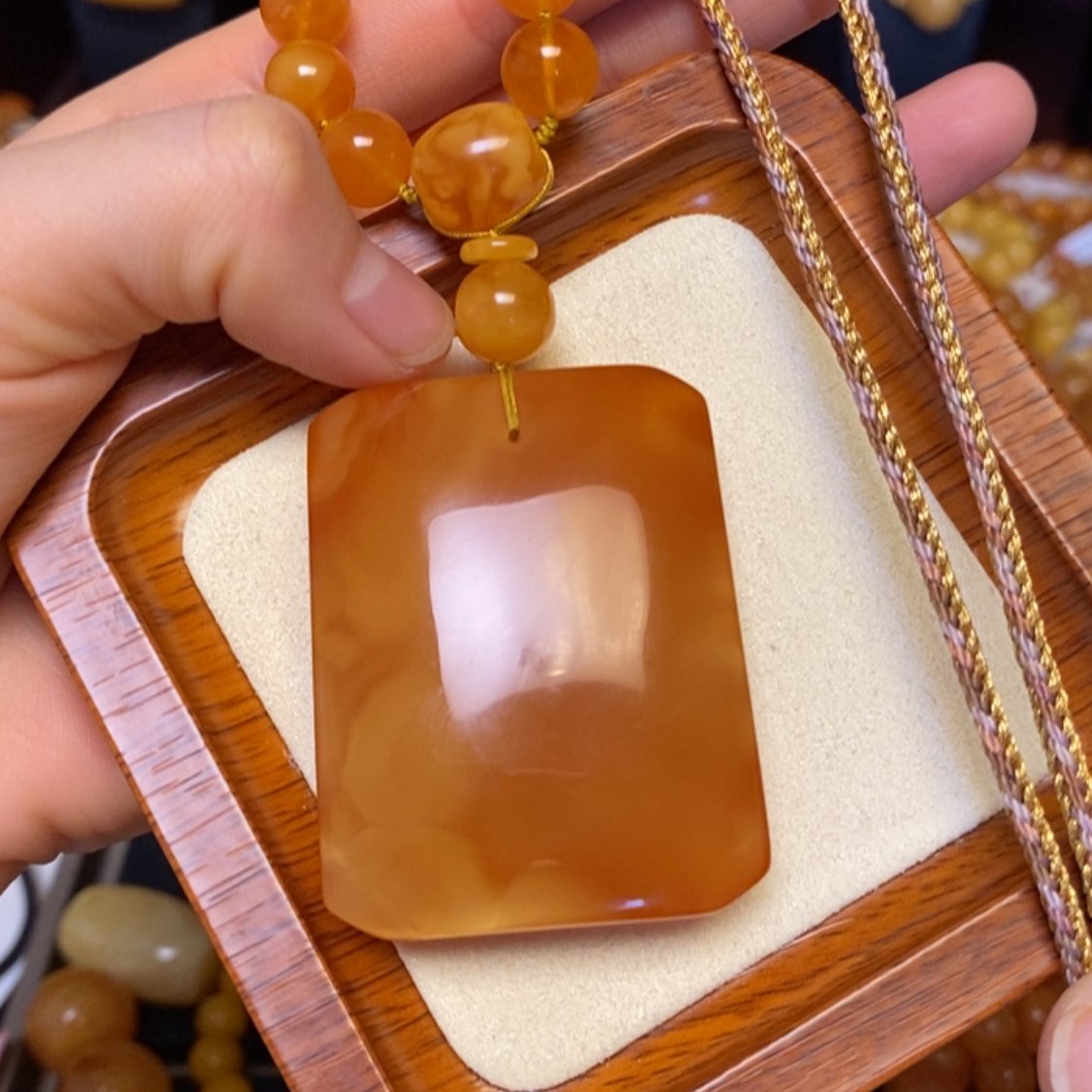 【闪购商品】蜜蜡颈饰未镶嵌项链