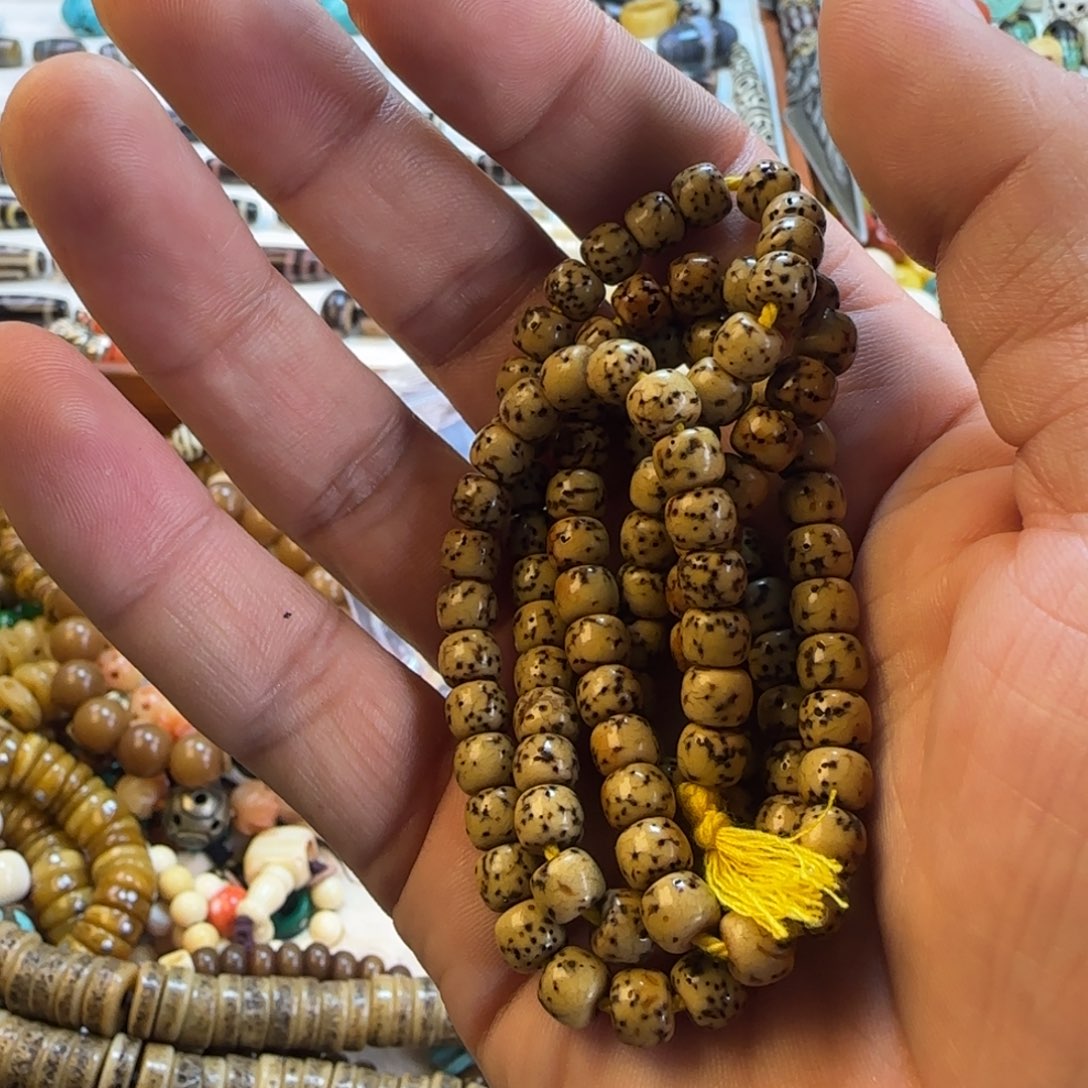 星月菩提手串星月菩提树下的花开了吗