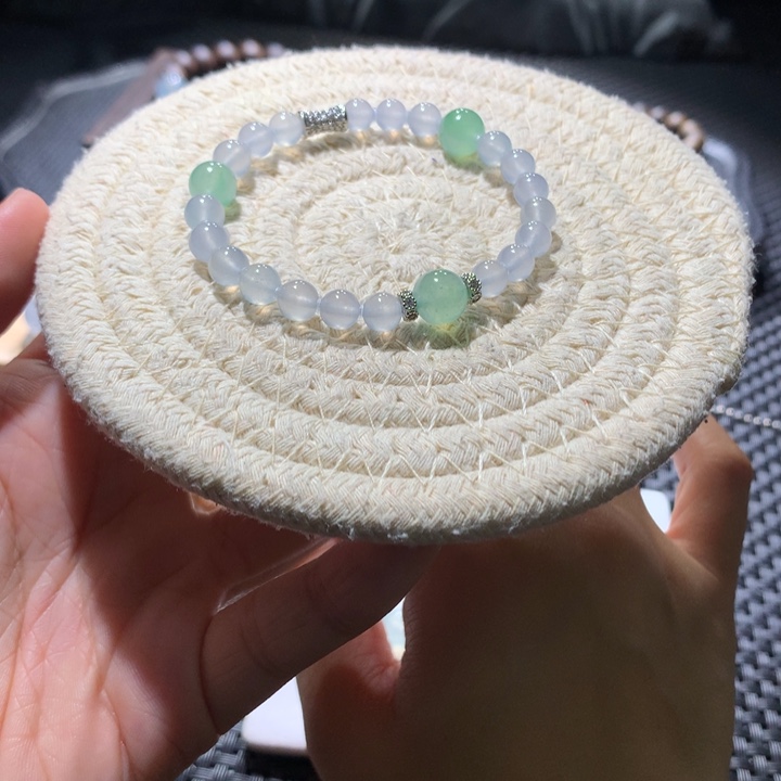 翡翠散珠高冰玻特色串