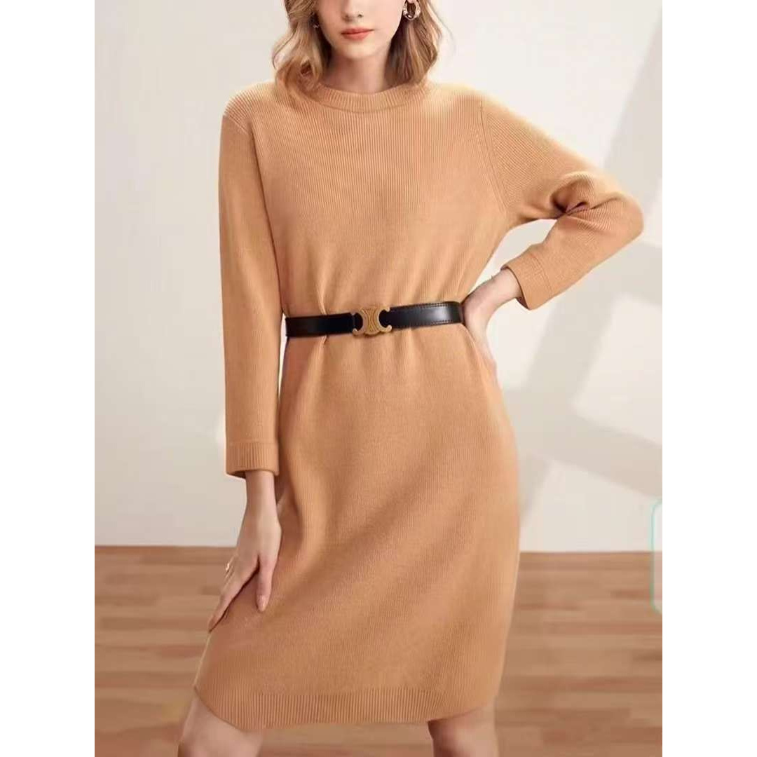 【龙爷专属】拼接针织衫连衣裙连体长裙大码女装