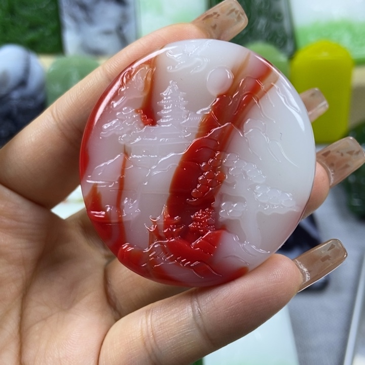 和田玉未镶嵌颈饰