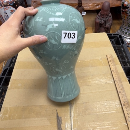 瓷片摆件工艺品瓷器摆件777 