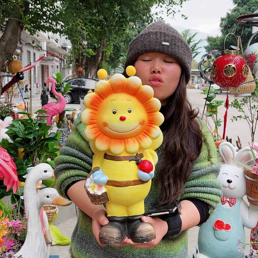 【闪购商品】无铅玻璃花园摆件&000&