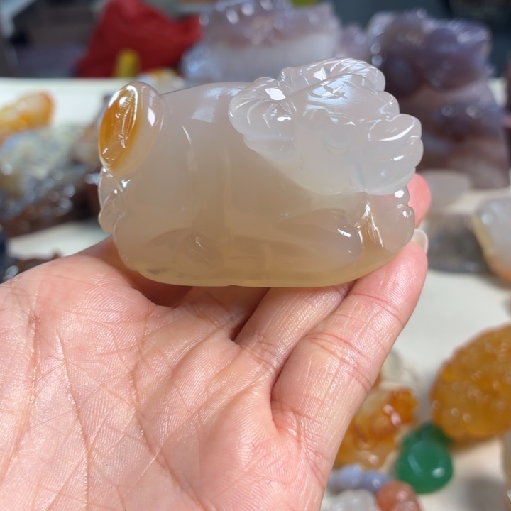 玛瑙/玉髓未镶嵌吊坠(不含链)
