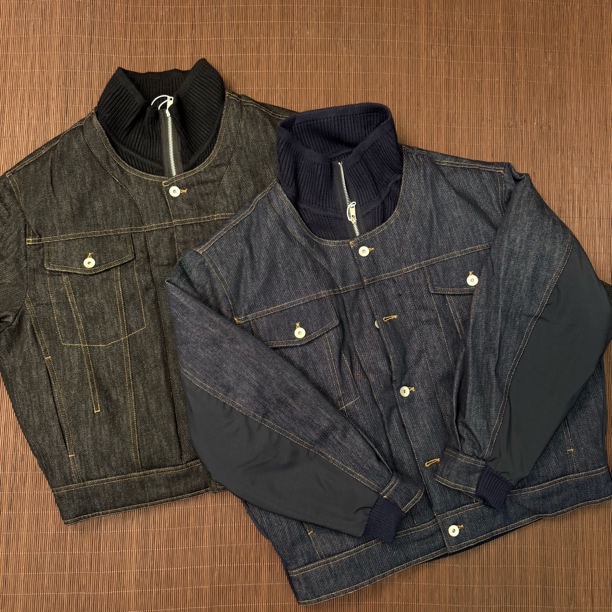 秀款假两件加厚牛仔白鸭绒百搭男士冬季羽绒服外套Z-1002