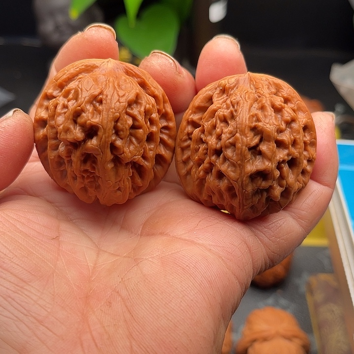 把件桃核红锦鲤边43肚43高43