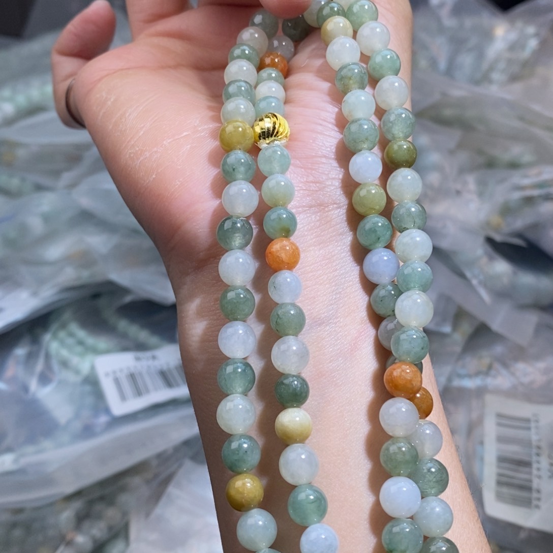 未镶嵌手串翡翠珠链