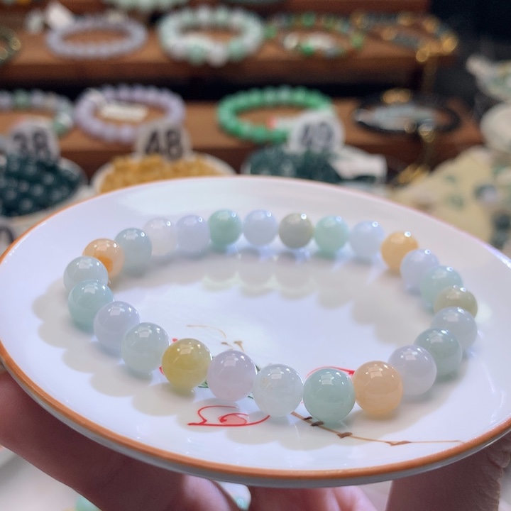 翡翠未镶嵌手链翡翠d27卡7.8