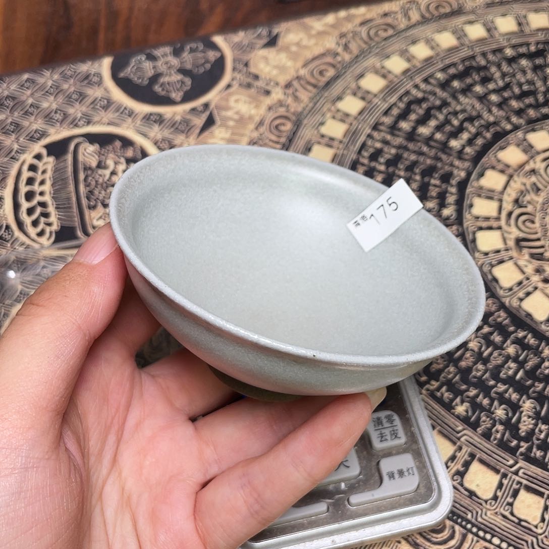 茶盏175 福临号建盏柴烧薄胎微瑕