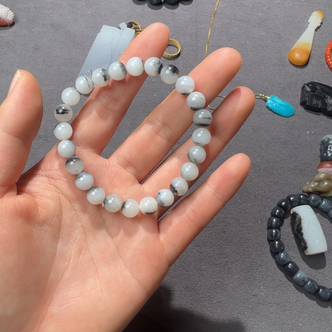 和田玉手串未镶嵌