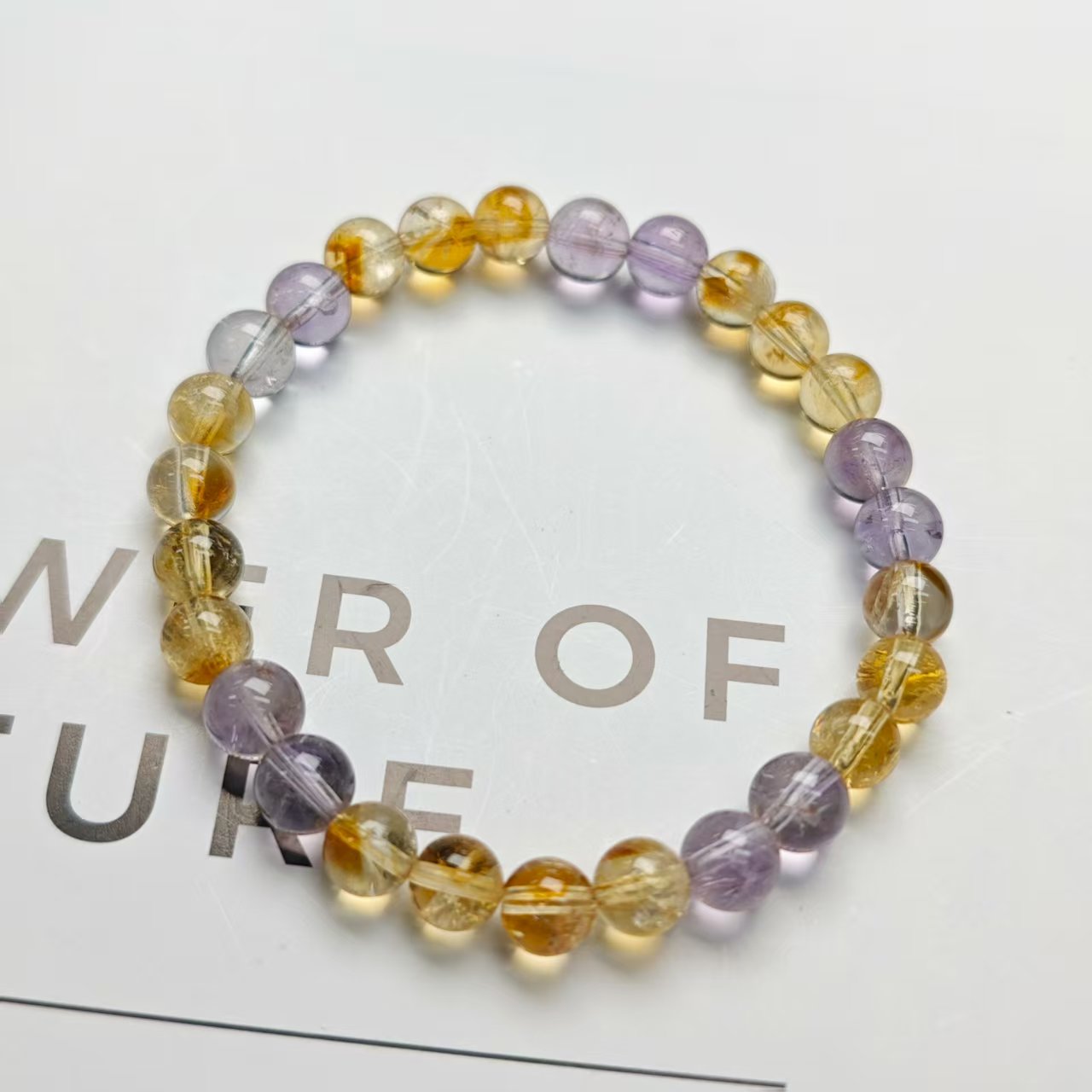 【锁定财富】黄塔晶紫水晶手链6+(多样发其一) YX268