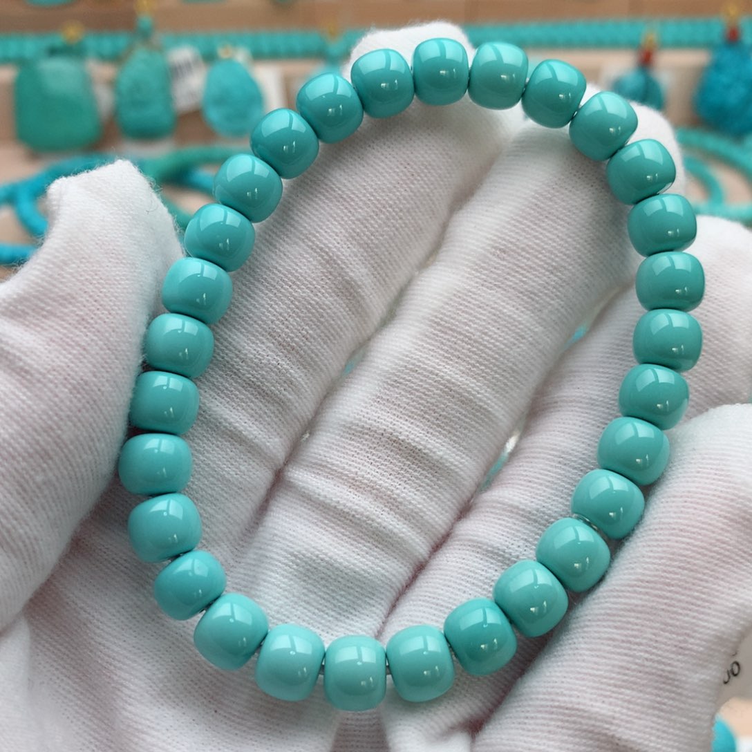 绿松石未镶嵌珠宝奇石7mm