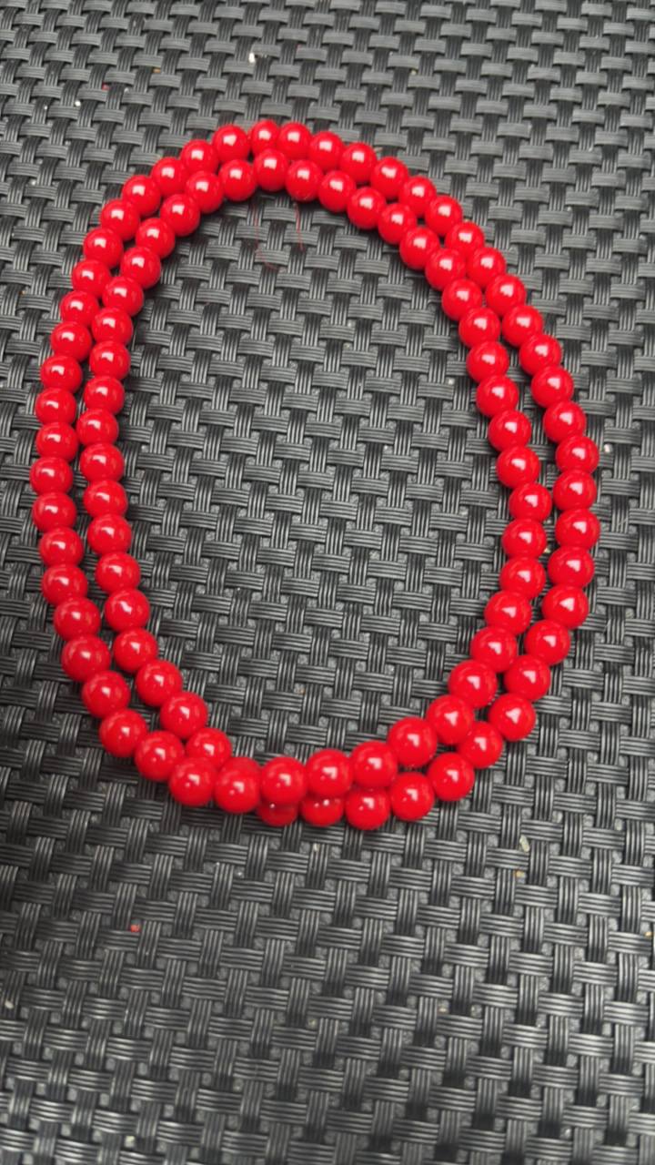 24精品红珊珊小卡项链