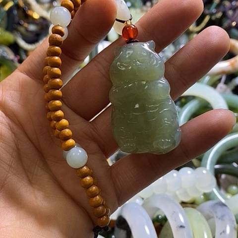 岫玉钥匙扣未镶嵌