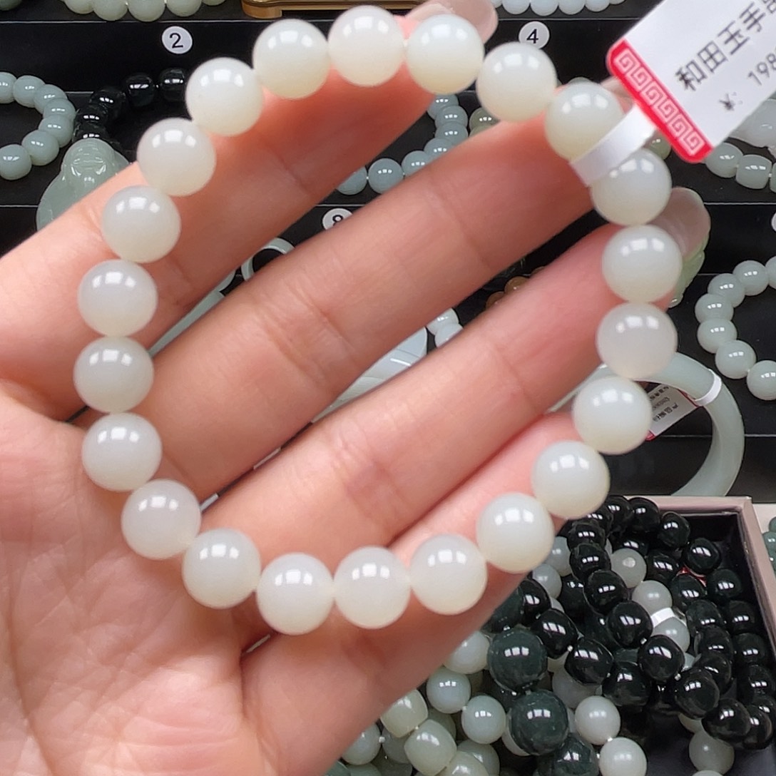 和田玉手串未镶嵌