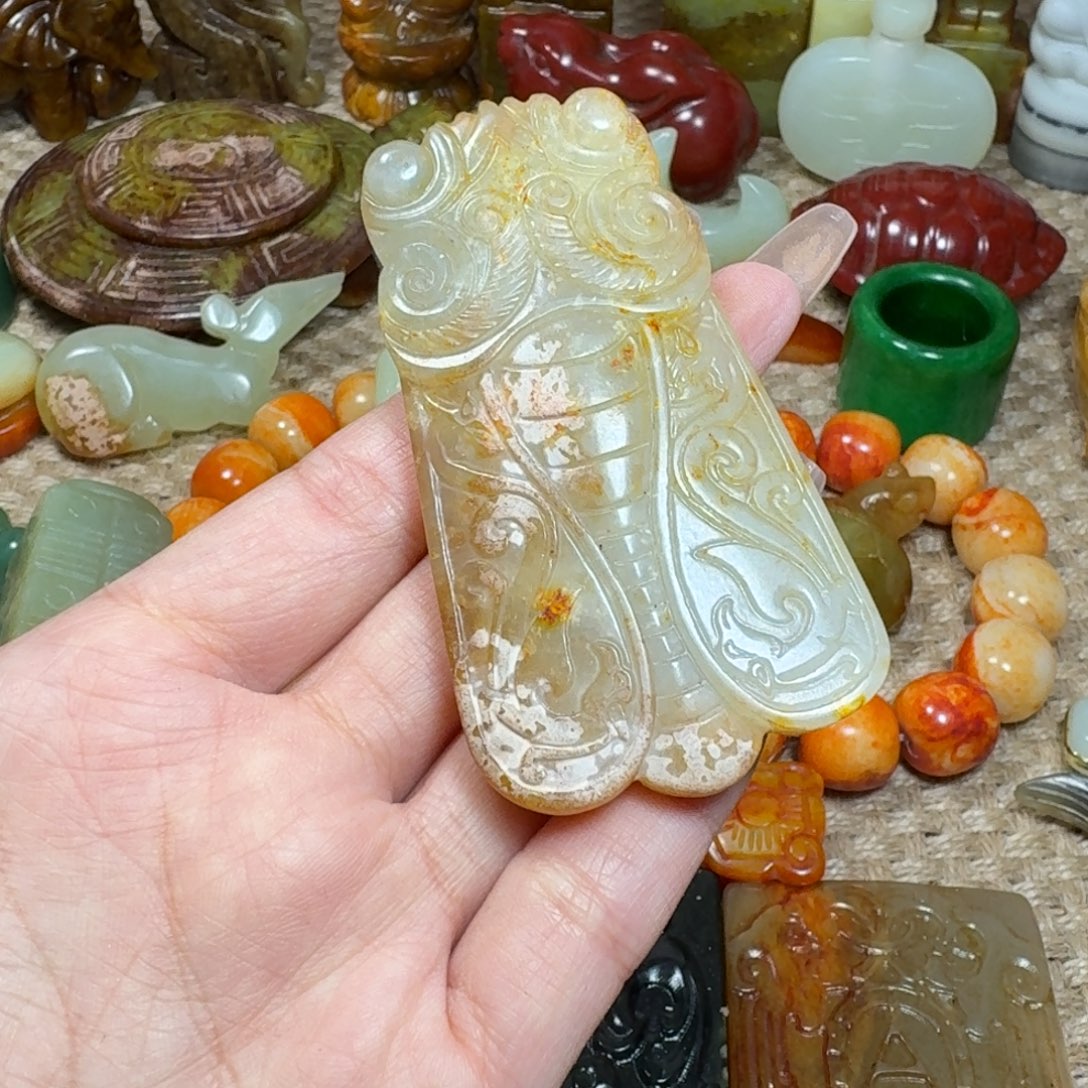 白玉菩提吊坠挂件