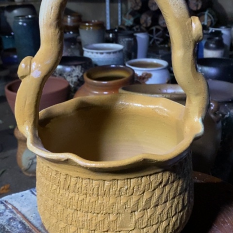 【闪购商品】紫砂花盆高32口20手工