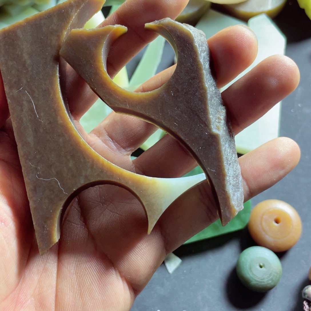 和田玉珠宝半成品未镶嵌