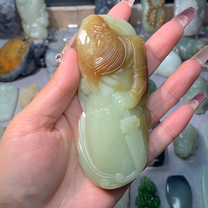 和田玉挂件未镶嵌亦***～