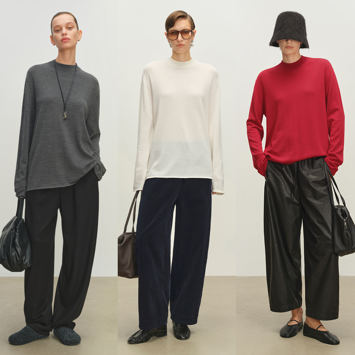 野兽小姐德国扬子可机洗羊毛_秋冬经典百搭廓形小半高领毛衣冬