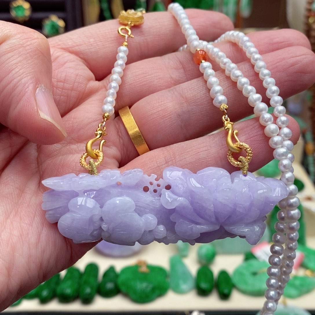 颈饰未镶嵌翡翠翡翠吊坠