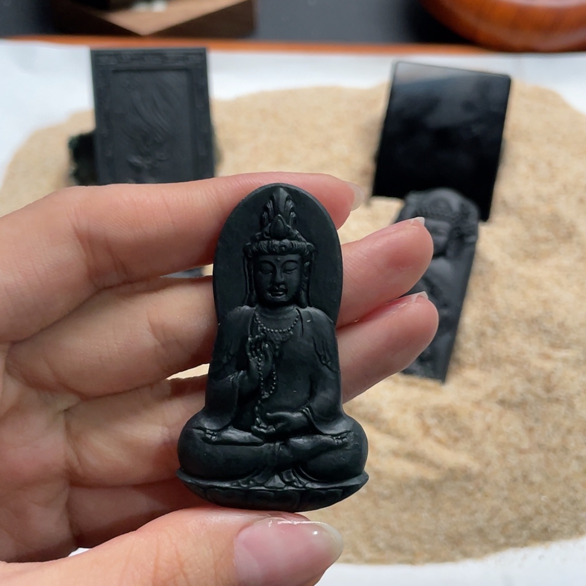 【闪购商品】定制翡翠未镶嵌墨翠