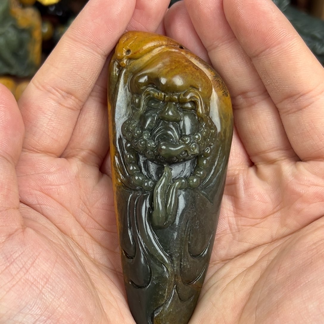 岫岩河磨玉（透闪石质玉）把件未镶嵌随*