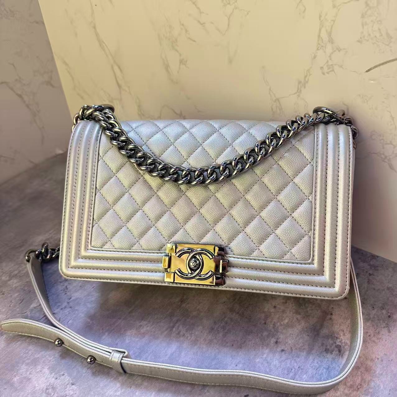 95新 Chanel/香奈儿 乱乱子中古/女士/单肩包/113932