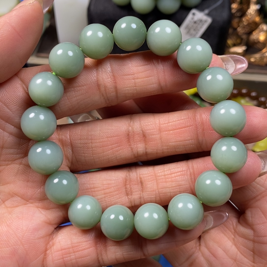 和田玉手串卡12未镶嵌