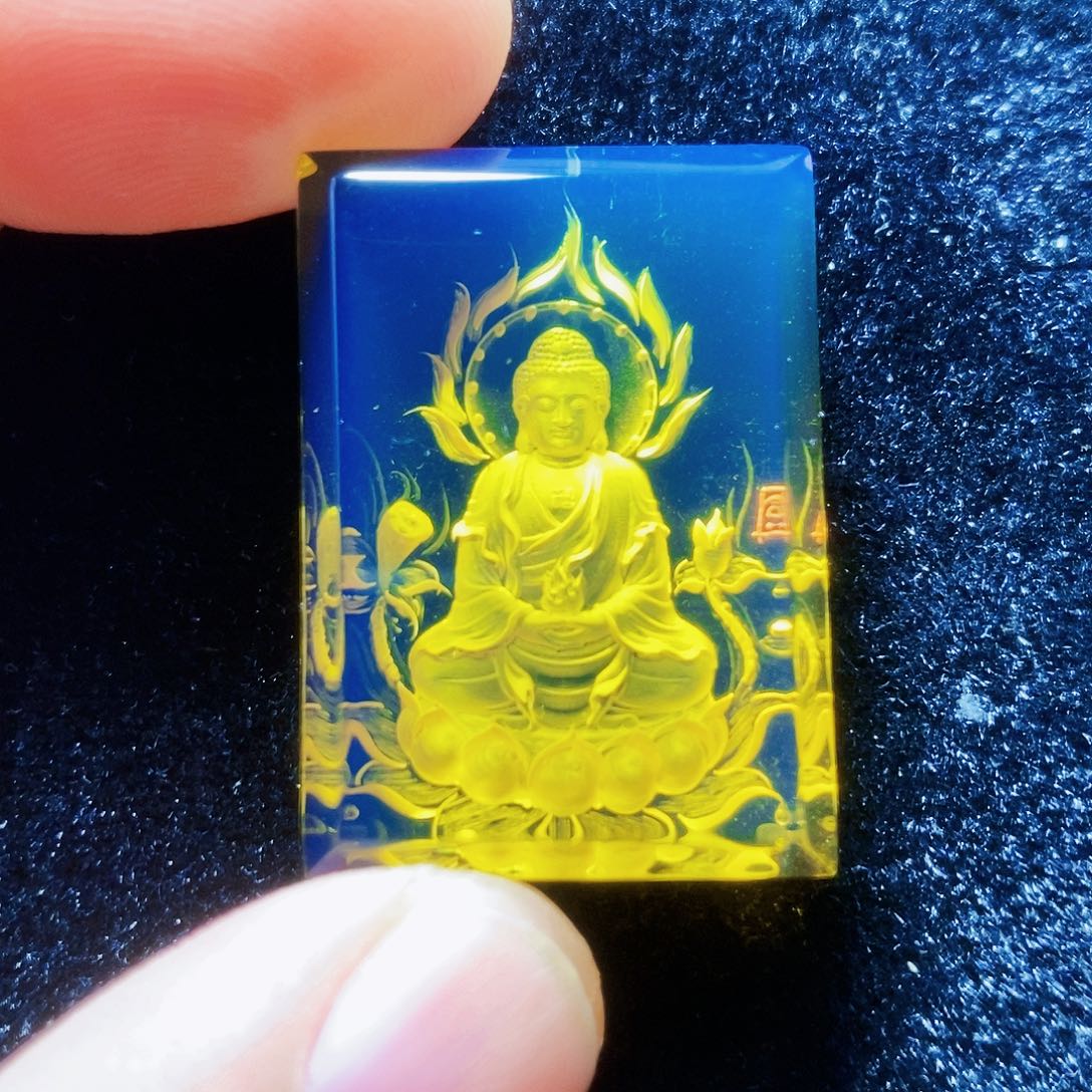 【闪购商品】蓝珀颈饰未镶嵌蓝珀阴雕