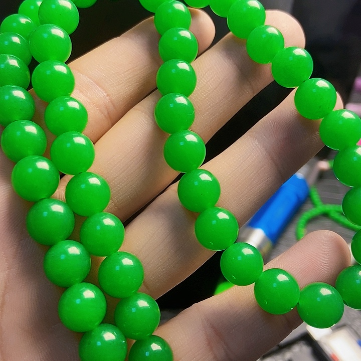 翡翠14K金镶嵌颈饰