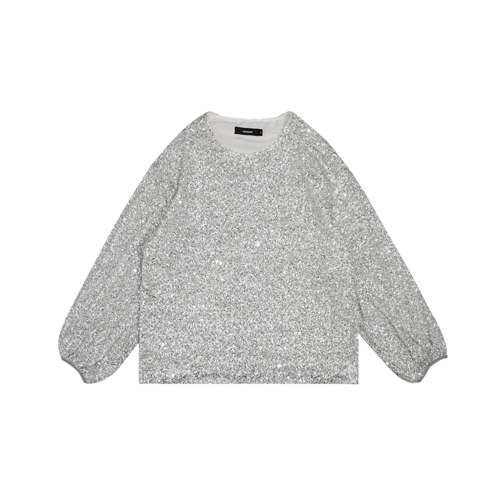 【上新】潮牌女装美式潮牌时尚运动百搭显瘦重工亮片上衣-152239