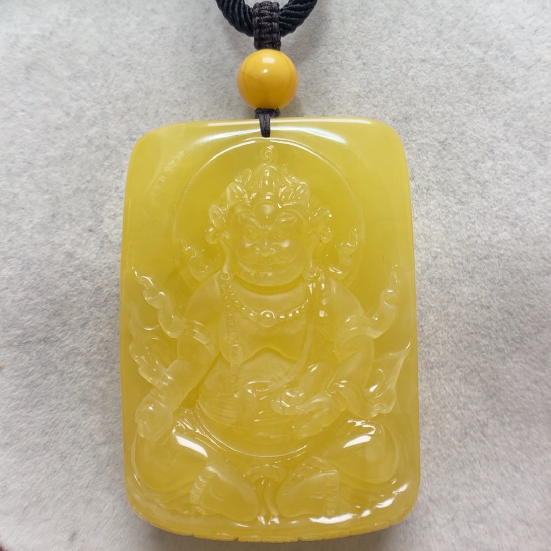 蜜蜡未镶嵌项链吊坠