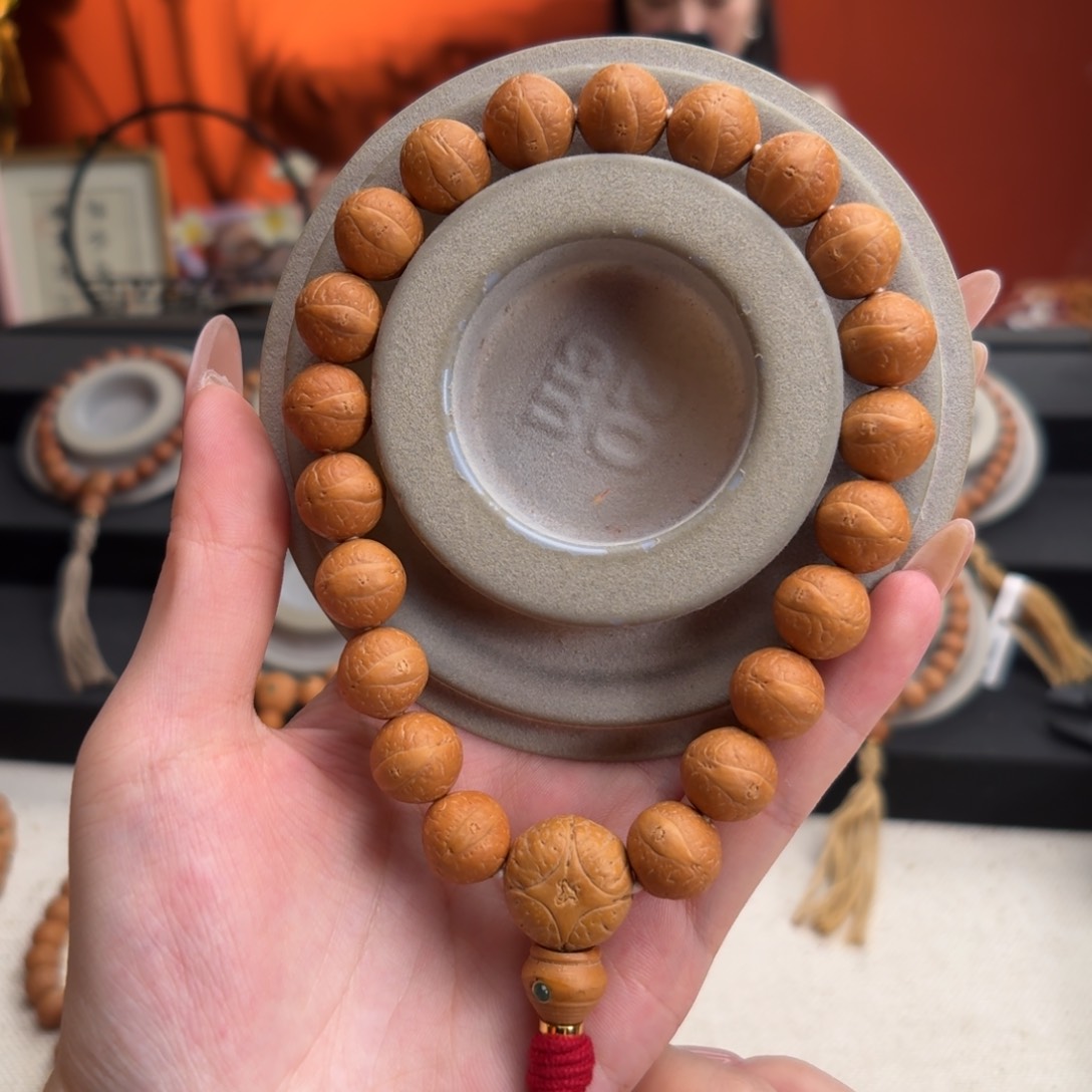 手串凤眼菩提13mm铁籽单圈素串货头