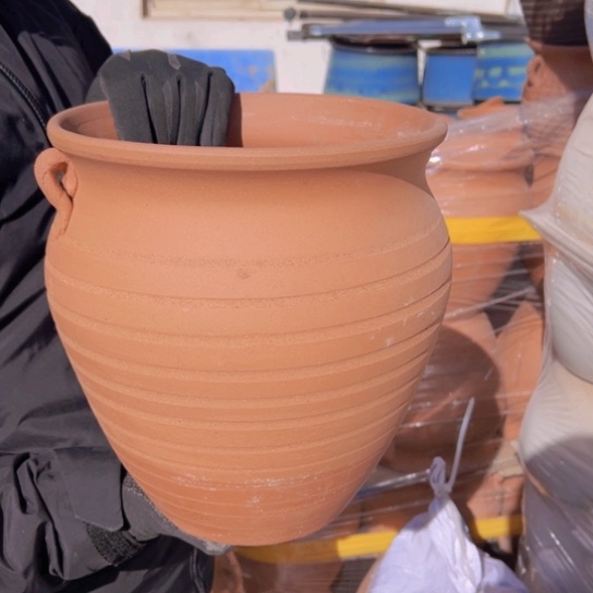 紫砂花盆微瑕高26口24—————-