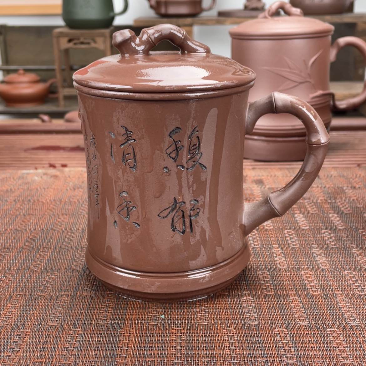 【闪购商品】紫砂茶杯宜兴原矿紫砂盖杯微瑕