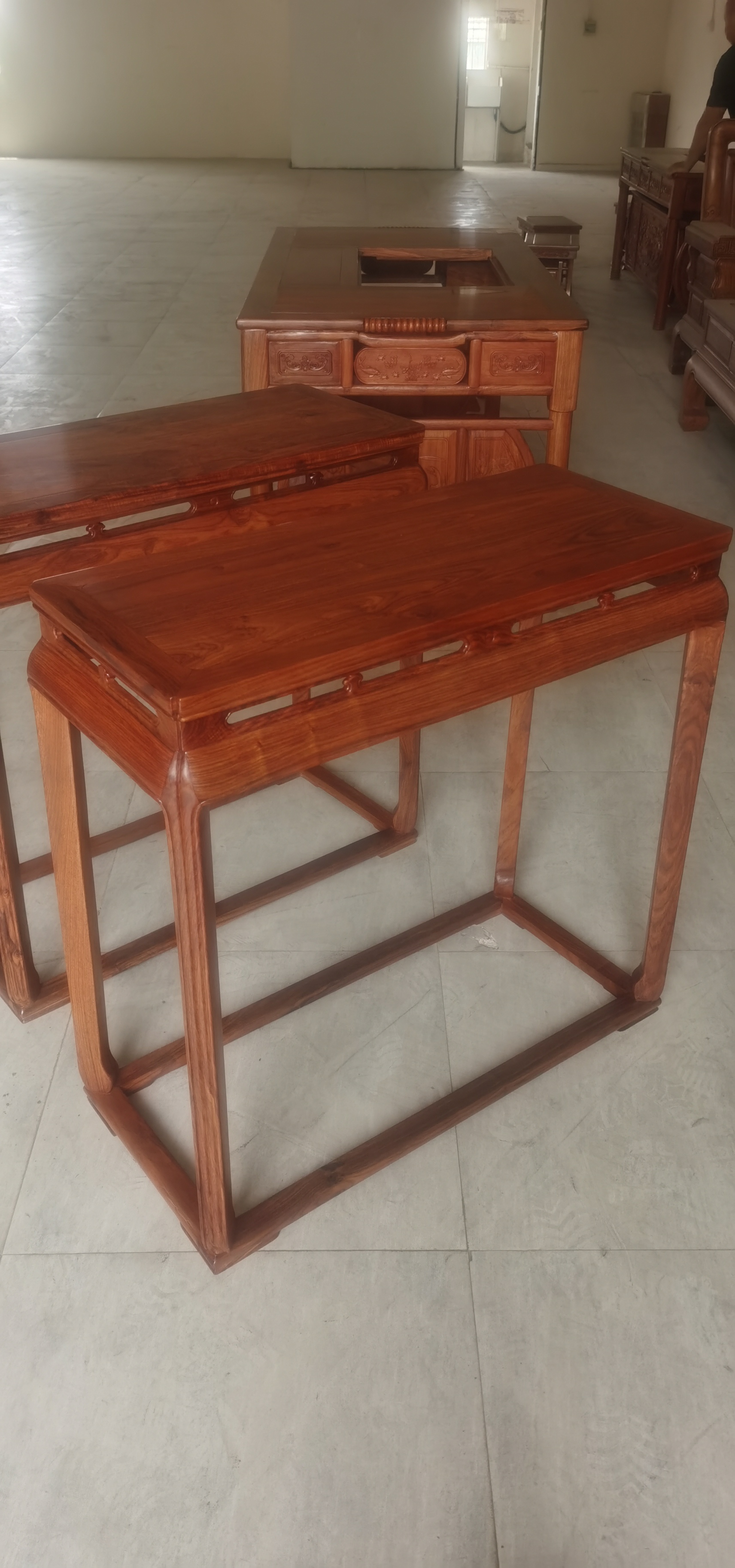 刺猬紫檀盆景架实木花几置物架客厅四方花架