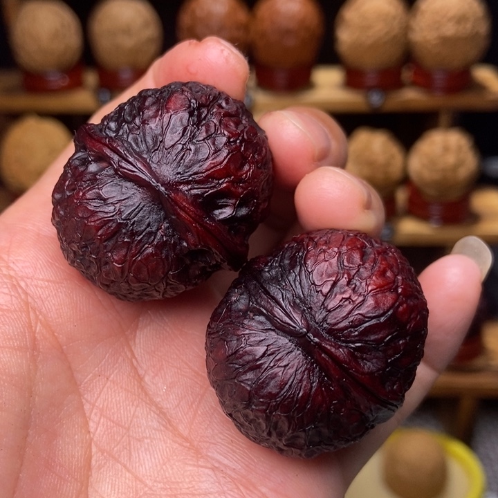 文玩核桃吊坠蛇皮球13
