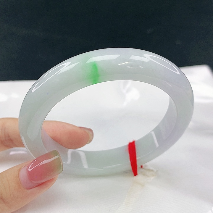 翡翠未镶嵌手镯圈58，28013