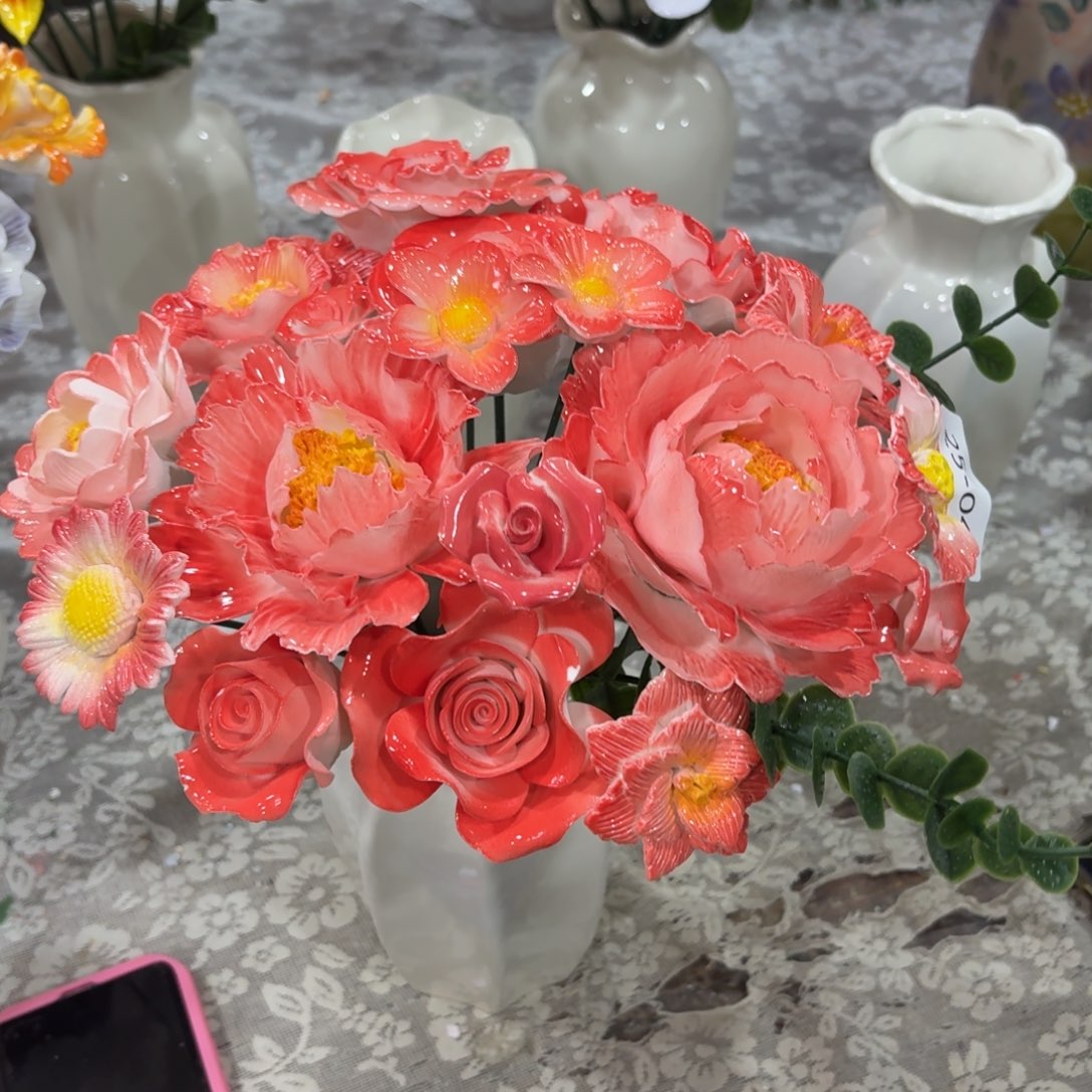 2545 陶瓷花拍满20元发货退款拉黑