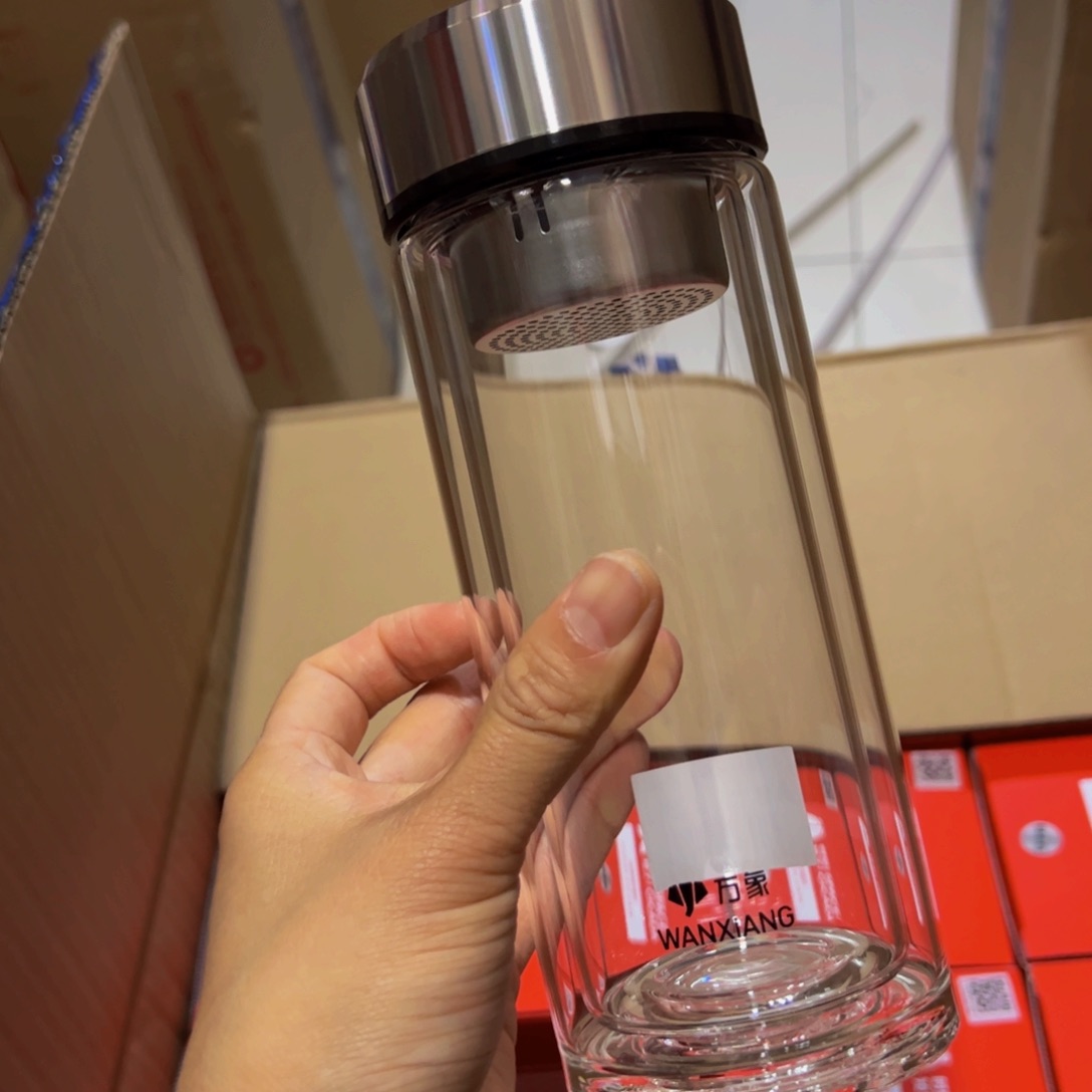 万象时空知了v929玻璃杯430玻璃杯➕杯套